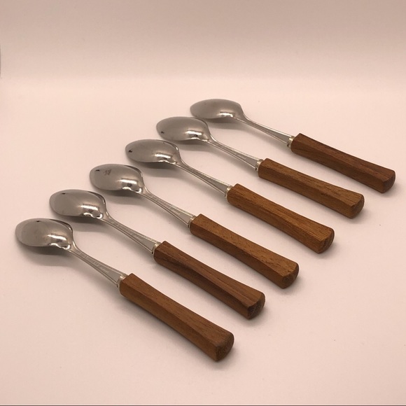 Set of 6 Midcentury coffee spoons. - Picture 2 of 6